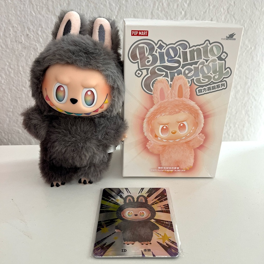 100% AUTHENTIC LABUBU POP MART THE MONSTERS BIE Vinyl Plush Pendant - ID Secret